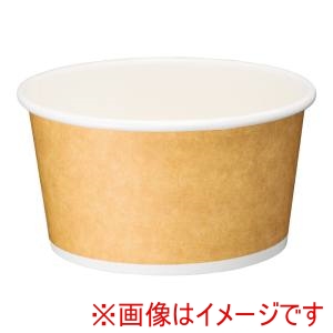 水野産業 水野産業 アイス & スープカップ 12オンス クラフト風 PLAラミ 25個入