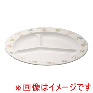 万年 mannen 万年 メラミン アプリケ 仕切皿 AP-7812L