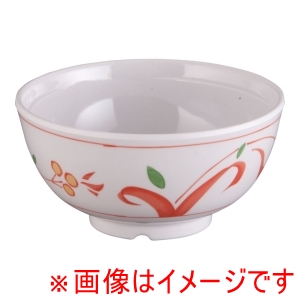 万年 mannen 万年 メラミン 赤絵 飯椀 AE-765M 身
