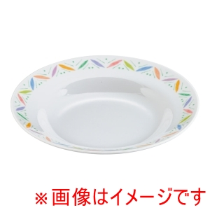 万年 mannen 万年 メラミン リーフ 21cmスープ皿 LE-261