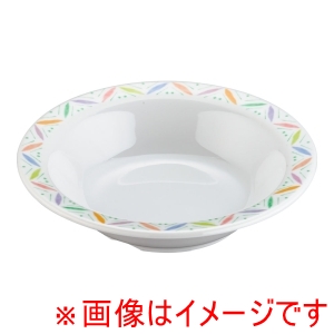 万年 mannen 万年 メラミン リーフ 16.5cmスープ皿 LE-7819