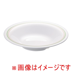 万年 mannen 万年 メラミン オリーブ スープ皿19cm OL-7817