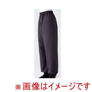 サカノ繊維 サカノ繊維 男女兼用 和風パンツ 黒×エンジ LLサイズ SLB673-2
