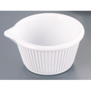 ジェスナー GESSNER ジェスナー メラミン 口付ラメキン 0388A ホワイト