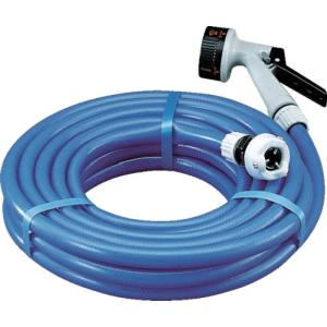 アイリスオーヤマ IRIS アイリスオーヤマ 耐圧糸入りカットホース アクアガン 蛇口口金付 10m 15φ