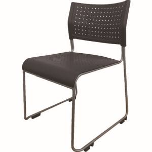 アイリスチトセ アイリスチトセ ASL-110PP-BK ミーティングチェア 背 座樹脂 ブラック メーカー直送 代引不可 沖縄離島不可