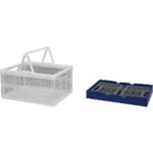 アイリスオーヤマ IRIS アイリスオーヤマ TOC-32L-BL 556622 556622 取手付き折りたたみコンテナ TOC-32L 青/灰