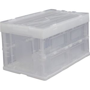 アイリスオーヤマ IRIS アイリスオーヤマ HDOH-50L-CL 556998 556998 ハード折りたたみコンテナフタ一体型 HDOH-50L クリア