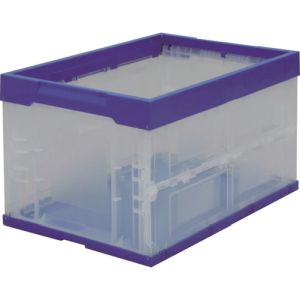 アイリスオーヤマ IRIS アイリスオーヤマ HDOC-50L 557699 557699 ハード折りたたみコンテナ ブルー/クリア