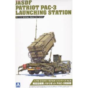 アオシマ アオシマ 9956 1/72 ミリタリーモデルキットNo.8 航空自衛隊パトリオット PAC3発射機
