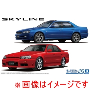 アオシマ アオシマ ザ モデルカー No.98 1/24 ニッサン ER34 スカイライン 25GT-X ターボ 98/25GT ターボ 01