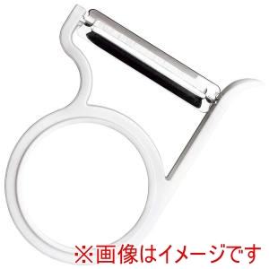 オークス オークス 軽い力でスーッと切れるピーラー ホワイト LS1575