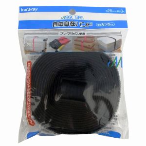 クラレ kuraray クラレ kuraray 自由自在バンド 黒 25mm×3M CP-08