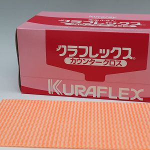 クラレ kuraray クラレ クラフレックス カウンタークロス 1箱 60枚入 オレンジ