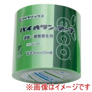 ダイヤテックス DIATEX ダイヤテックス Y-09-GR パイオラン 養生用テープ 緑 100mmｘ25M 18巻入