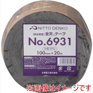 日東電工 Nitto 日東電工 6931全天テープ片面100ミリ 10巻