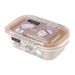 イノマタ化学 inomata イノマタ とにかく洗いやすい お弁当箱 270ml 2個組 ピンクベージュ