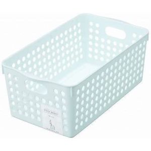 イノマタ化学 イノマタ化学 ストックバスケット ワイド ライトブルー 4571
