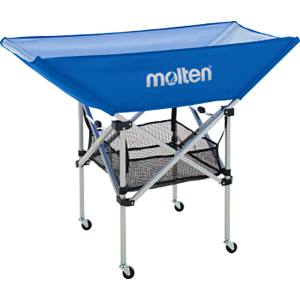 モルテン Molten モルテン 折りたたみ式平型ボールカゴ 背低 青 BK0032B