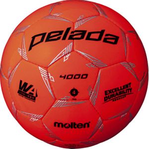 モルテン Molten モルテン ペレーダ4000 ケイコウオレンジ 4号 検定球 サッカーボール F4L4000O
