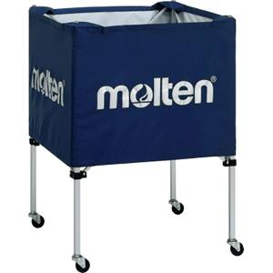 モルテン Molten モルテン ボールカゴ 折りたたみ式ボールカゴ 中 背低 ネイビー BK0021N