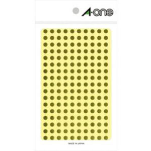 エーワン Aone エーワン 7071 カラーラベル 丸型 5mmΦ 金