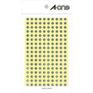 エーワン Aone エーワン 7072 カラーラベル 丸型 5mmΦ 銀