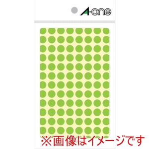 スリーエム 3M スリーエム 3M 8172 エーワン 特殊ラベル 丸型 9mmΦ 蛍光緑