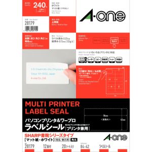 エーワン Aone エーワン 28179 パソコン&ワープロラベル SHARP