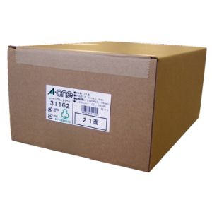 エーワン Aone エーワン 31162 レーザープリンタラベル A4-21面