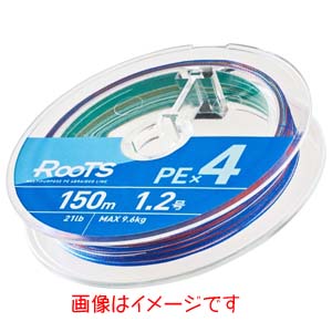 ゴーセン GOSEN ゴーセン ルーツ PE Ｘ 4 マルチカラー 200m 1.5号 23lb