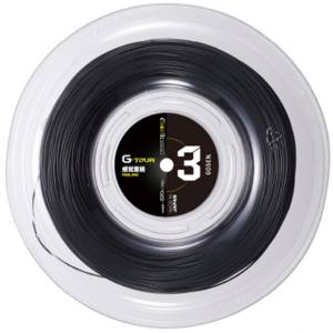 ゴーセン GOSEN ゴーセン 硬式テニス用 ガット G-TOUR 3 17 ブラック 220mロール TSGT312BK GOSEN