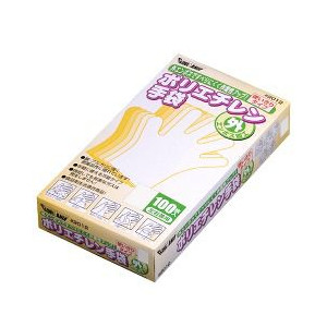 川西工業 川西工業 2012-M ポリエチレン手袋 外エンボス Mサイズ 100枚入 クリア