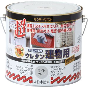 サンデーペイント サンデーペイント #23M24 水性ウレタン建物用 ライトグレー 3L
