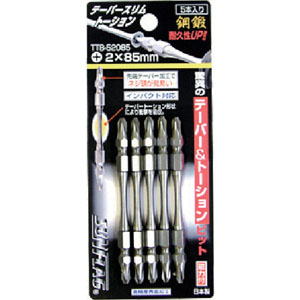 新亀製作所 サンフラッグ SUNFLAG サンフラッグ TTB-52085 テーパースリムトーションビット5本組 2X85 新亀製作所 SUNFLAG