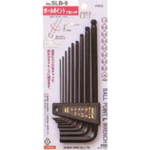 新亀製作所 サンフラッグ SUNFLAG サンフラッグ SLB-9 ボールポイントレンチセット9本組1.5～10.0mm 新亀製作所 SUNFLAG