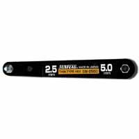 新亀製作所 サンフラッグ SUNFLAG サンフラッグ SW-2550 薄型Wレンチ 六角2.5/5.0 新亀製作所 SUNFLAG
