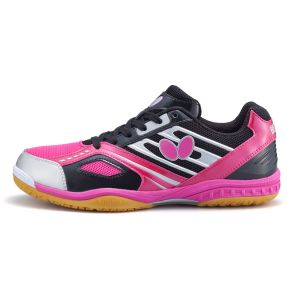タマス タマス バタフライ レゾラインマッハ ブラック/ピンク 24.5cm 卓球シューズ 男女兼用 93630 Butterfly