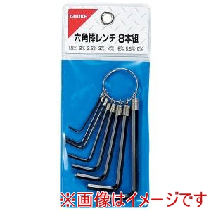 高儀 ギスケ 高儀 リング付六角棒レンチ ミリ8本組 ギスケ