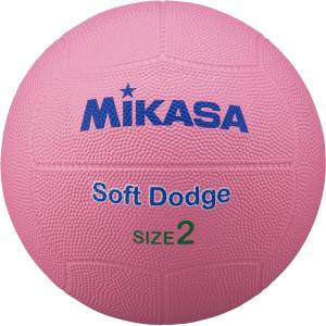 ミカサ MIKASA ミカサ ソフトドッジ2号 ゴム ピンク STD-2SR-P STD2SRP
