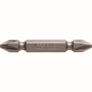 ベッセル VESSEL ベッセル M-B43250H マグネット入りビット B43 +2×50 H 両頭ビット 10本組