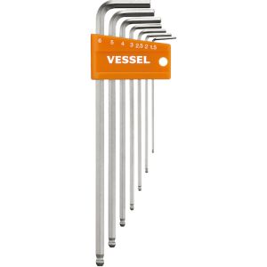ベッセル VESSEL ベッセル 8307BP-L 8307BP-L 本締めボールポイントレンチ 7本組ロング