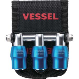 ベッセル VESSEL ベッセル QB10B3B クイックキャッチャー3連ホルダー青