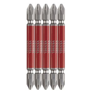 ベッセル VESSEL ベッセル GS5P2082 剛彩ビット 両頭 5本組 +2X82mm VESSEL