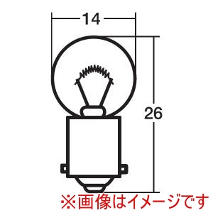 スタンレー電気 STANLEY  スタンレー電気 A524A メーター&パネル用電球 12V6W /入数:1箱 10個入り