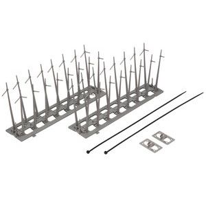 ノムラテック NOMURATEC ノムラテック N-2407 鳥除けフン害防止マット 28.7cmx2枚入 グレー