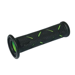 デイトナ DAYTONA デイトナ 98040 PRO-GRIP スーパーバイクグリップ717　耐震GEL　122mm　貫通　ブラック/グリーン DAYTONA