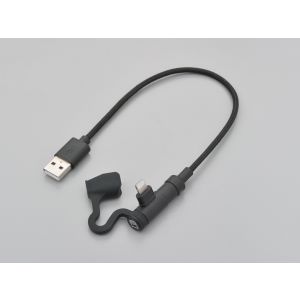 デイトナ DAYTONA デイトナ 15610 バイク用USB充電ケーブル Type-A to Lightning L型 DAYTONA