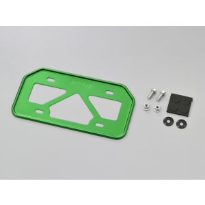 デイトナ DAYTONA デイトナ 17659 軽量ナンバープレートホルダー グリーン Mサイズ 原付用山型 DAYTONA
