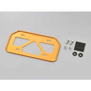 デイトナ DAYTONA デイトナ 17660 軽量ナンバープレートホルダー ゴールド Mサイズ 原付用山型 DAYTONA